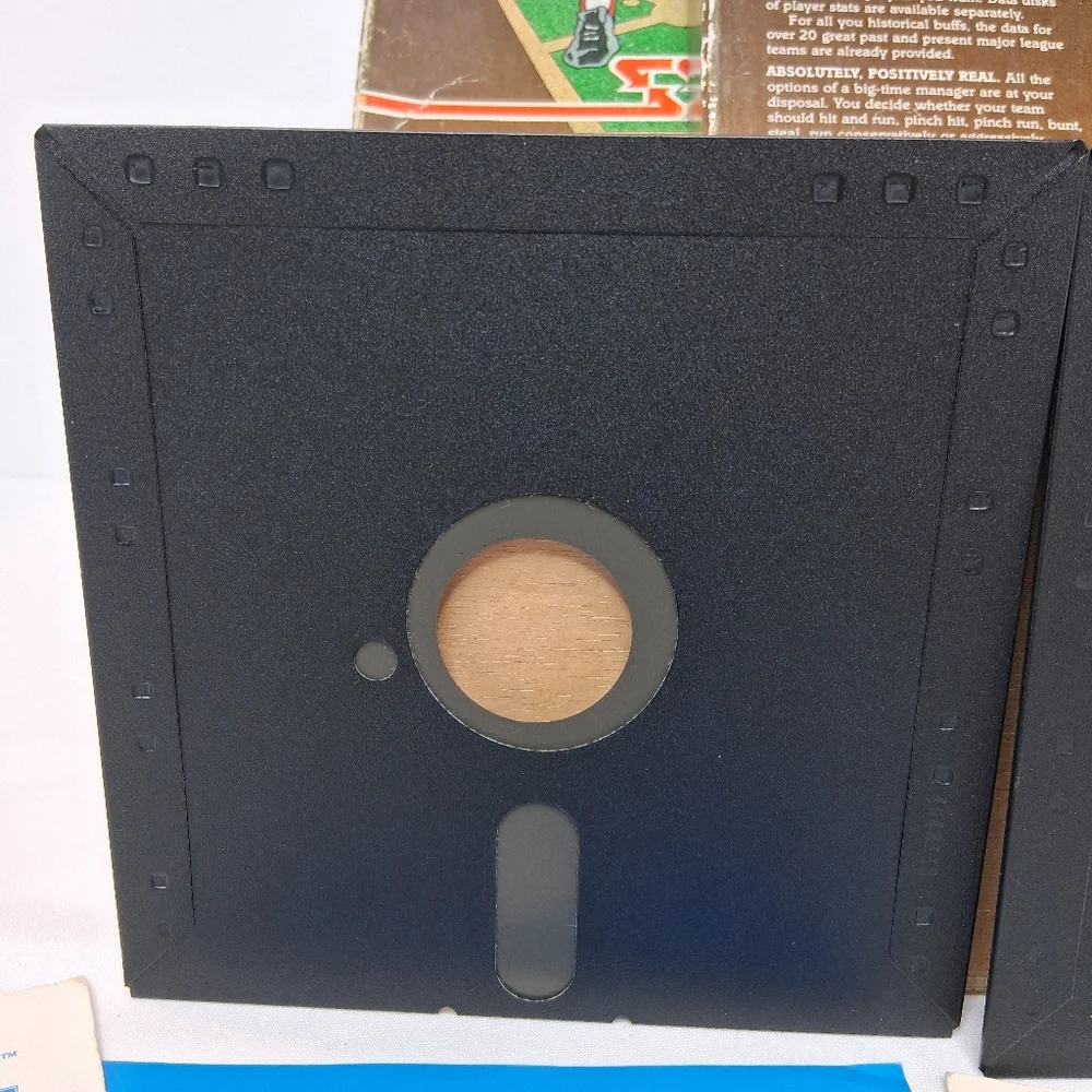 Commodore 64 Atari 48K Computer Baseball 2 Floppy Diskette Game 1981 Complete